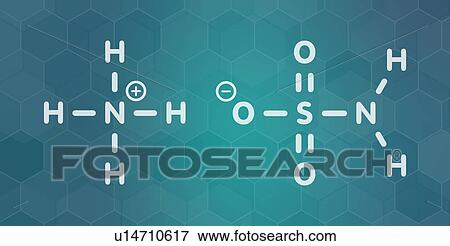 Stock Photo - Ammonium sulfamate herbicide molecule, illustration. Fotosearch