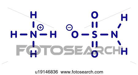 Stock Photograph - Ammonium sulfamate herbicide molecule, illustration. Fotosearch