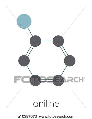 Aniline molecule, illustration View Large Photo Image Stock Image - Aniline molecule, illustration. Fotosearch