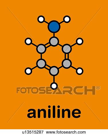 Aniline molecule, illustration View Large Photo Image Stock Photo - Aniline molecule, illustration. Fotosearch