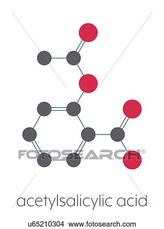 Picture - Aspirin drug molecule, illustration. Fotosearch