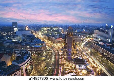 Stock Photography - Berlin, Germany, at dusk. Fotosearch