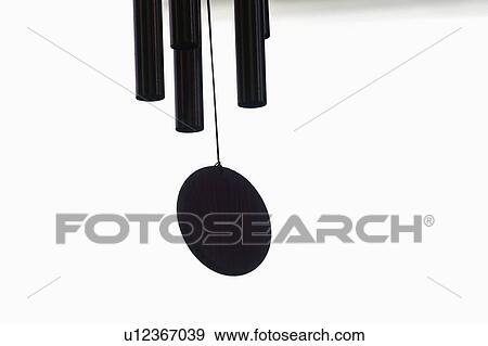 Stock Photo - Black wind chime. Fotosearch