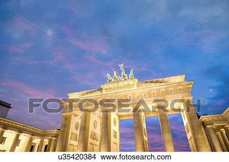 Picture - Brandenburg Gate, Berlin, Germany. Fotosearch