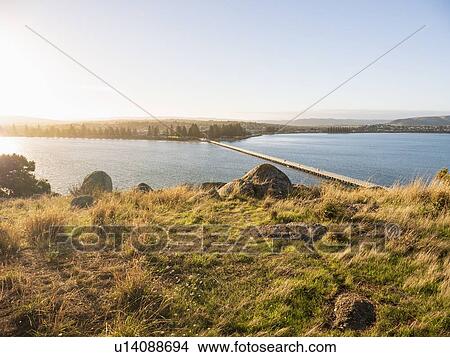 Picture - Bridge from Granite Island, Australia. Fotosearch