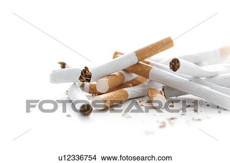 Broken cigarettes View Large Photo Image Picture - Broken cigarettes. Fotosearch