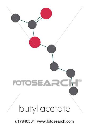 Butyl acetate molecule, illustration View Large Photo Image Picture - Butyl acetate molecule, illustration. Fotosearch