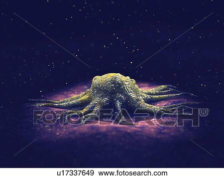Cancer cell, illustration View Large Photo Image Stock Photo - Cancer cell, illustration. Fotosearch