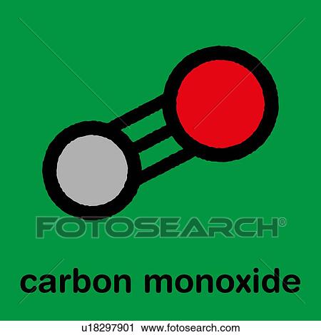 Carbon monoxide toxic gas molecule, illustration View Large Photo Image Stock Image - Carbon monoxide toxic gas molecule, illustration. Fotosearch
