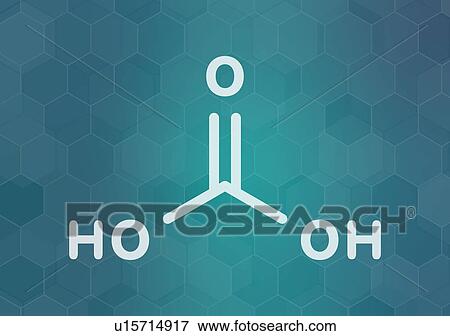 Stock Photo - Carbonic acid molecule, illustration. Fotosearch