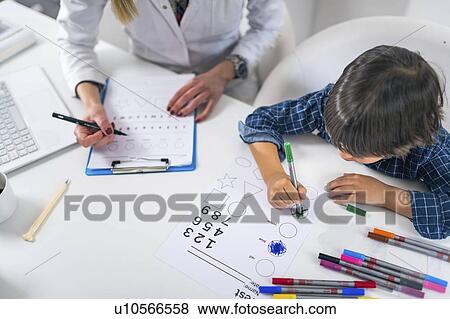 Stock Photo - Childhood psychology test. Fotosearch