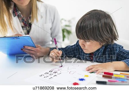 Stock Photo - Childhood psychology test. Fotosearch