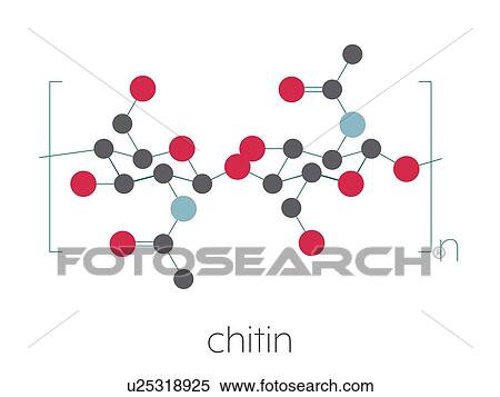 Stock Photography - Chitin chemical structure, illustration. Fotosearch