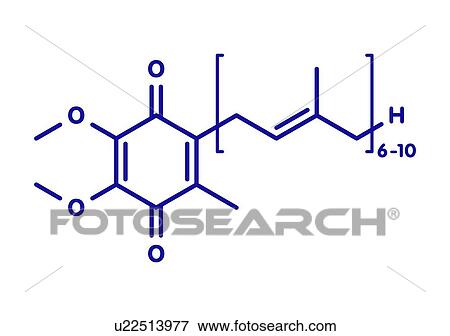 Stock Photo - Coenzyme Q10 molecule, illustration. Fotosearch