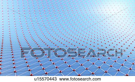 Stock Image - Connected spheres, illustration. Fotosearch