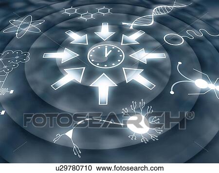 Stock Image - Convergent evolution, conceptual illustration. Fotosearch