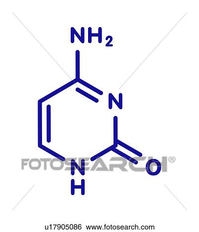 Stock Photograph - Cytosine pyrimidine nucleobase component, illustration. Fotosearch