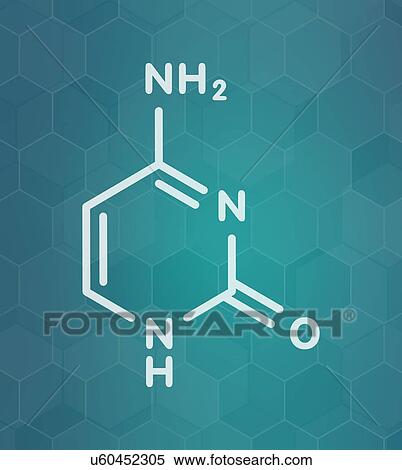 Stock Photography - Cytosine pyrimidine nucleobase component, illustration. Fotosearch