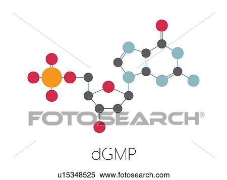 Stock Photography - Deoxyguanosine monophosphate nucleotide molecule. Fotosearch