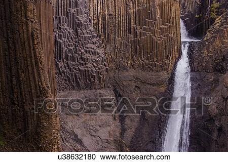 Detail of rock formation and waterfall, Hofn, Austur-Skaftafellssysla, Iceland View Large Photo Image Stock Image - Detail of rock formation and waterfall, Hofn, Austur-Skaftafellssysla, Iceland. Fotosearch