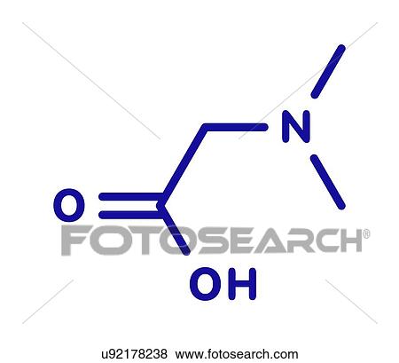 Stock Photo - Dimethylglycine molecule, illustration. Fotosearch