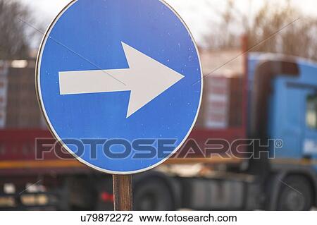 Stock Image - Direction arrow road sign. Fotosearch