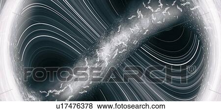 Stock Photo - DNA travelling through wormhole, conceptual illustration. Fotosearch