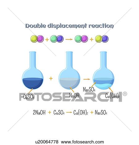 Stock Photo - Double displacement reaction, illustration. Fotosearch