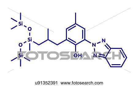 Drometrizole trisiloxane sunscreen molecule, illustration View Large Photo Image Stock Image - Drometrizole trisiloxane sunscreen molecule, illustration. Fotosearch