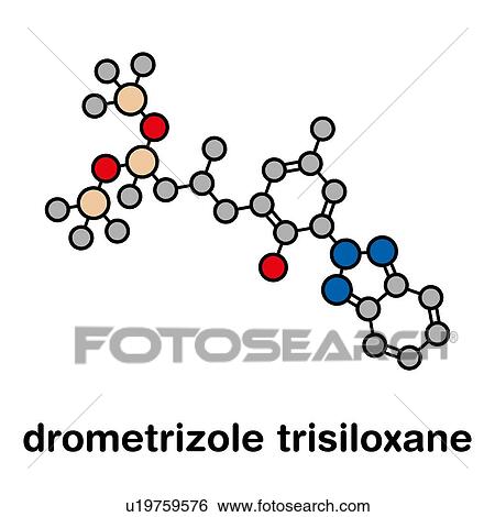 Drometrizole trisiloxane sunscreen molecule, illustration View Large Photo Image Stock Photograph - Drometrizole trisiloxane sunscreen molecule, illustration. Fotosearch