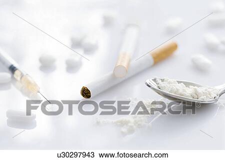 Stock Image - Drug addiction, conceptual image. Fotosearch