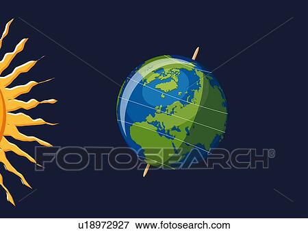 Stock Photo - Earth climate zones, illustration. Fotosearch
