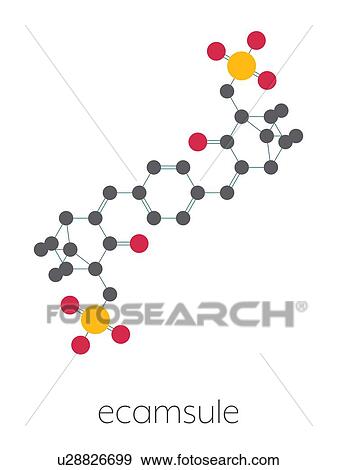 Stock Photo - Ecamsule sunscreen molecule, illustration. Fotosearch