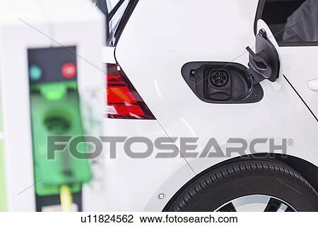 Electric vehicle charging station View Large Photo Image Stock Image - Electric vehicle charging station. Fotosearch