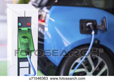 Electric vehicle charging station View Large Photo Image Stock Image - Electric vehicle charging station. Fotosearch