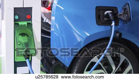 Electric vehicle charging station View Large Photo Image Stock Photo - Electric vehicle charging station. Fotosearch
