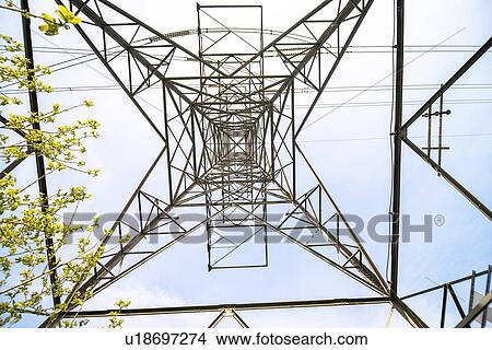 Electricity pylon View Large Photo Image Picture - Electricity pylon. Fotosearch