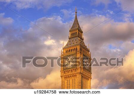 Stock Photo - Elizabeth Tower, London, UK. Fotosearch