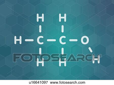 Stock Photo - Ethanol molecule, illustration. Fotosearch