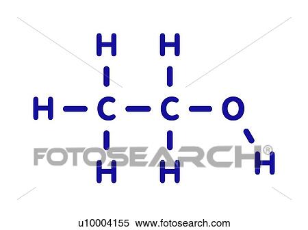 Stock Photography - Ethanol molecule, illustration. Fotosearch