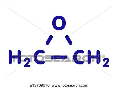 Stock Photograph - Ethylene oxide molecule, illustration. Fotosearch
