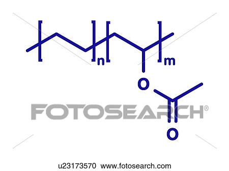 Stock Image - Ethylene-vinyl acetate copolymer, illustration. Fotosearch