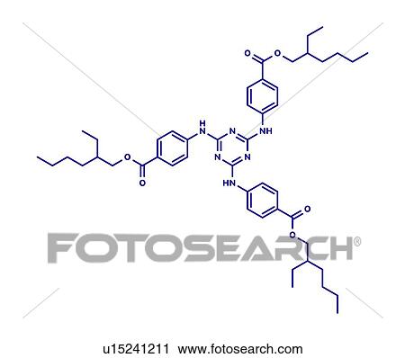 Ethylhexyl triazone sunscreen molecule, illustration View Large Photo Image Stock Image - Ethylhexyl triazone sunscreen molecule, illustration. Fotosearch