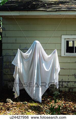 Ghost by house View Large Photo Image Stock Photograph - Ghost by house. Fotosearch