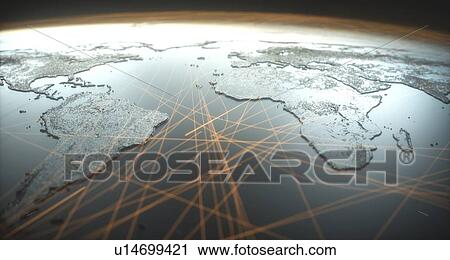 Stock Image - Global connectivity, illustration. Fotosearch