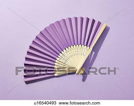 Stock Image - Hand fan. Fotosearch