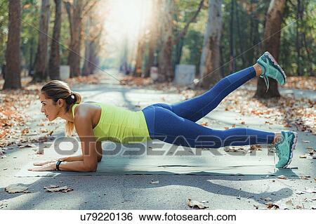 Stock Photograph - High-intensity interval training workout. Fotosearch