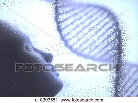 Stock Image - Human cloning, conceptual illustration. Fotosearch