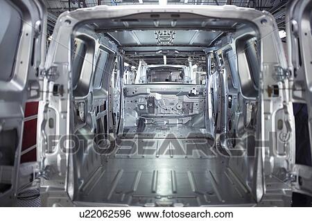Interior of van body in car factory View Large Photo Image Stock Photograph - Interior of van body in car factory. Fotosearch