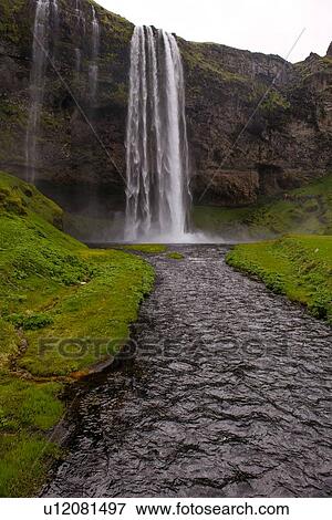 Landscape view of river and waterfall, Selfoss, Arnessysla, Iceland View Large Photo Image Stock Photo - Landscape view of river and waterfall, Selfoss, Arnessysla, Iceland. Fotosearch